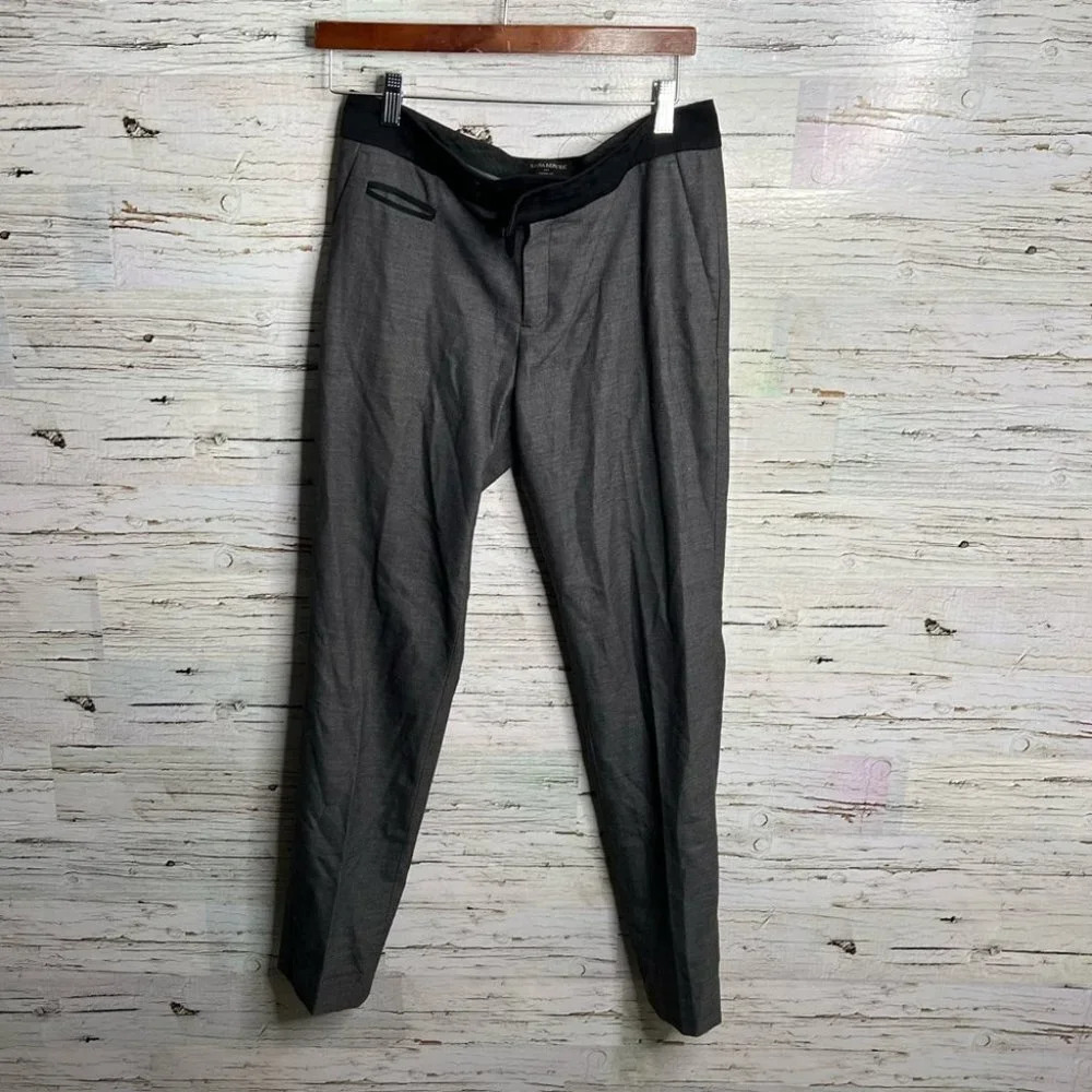 Banana republic Martin fit trousers dress pants size 6 black gray